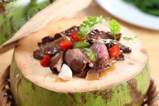 Bò nướng dừa xiêm 